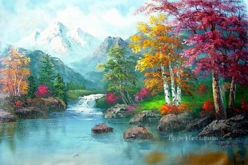 Cheap Vivid Freehand 09 Style of Bob Ross Oil Paintings